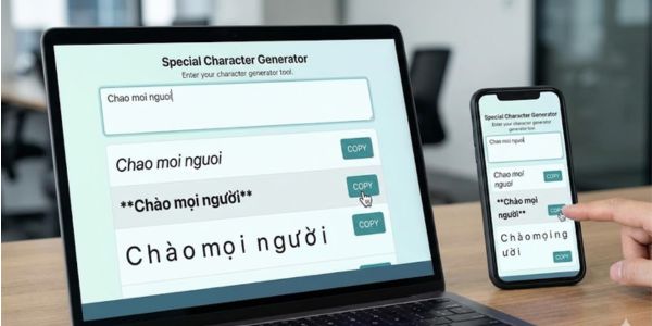 Cách tạo kí tự đặc biệt chữ nghiêng, chữ in đậm, chữ to siêu nhanh