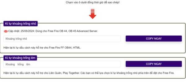 Cách tạo kí tự đặc biệt khoảng trống trên SBS System